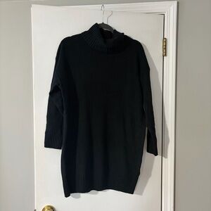 CashSoft Turtleneck Mini Sweater Dress